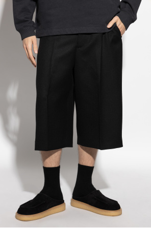 Acne Studios Wełniane bermudy w kant