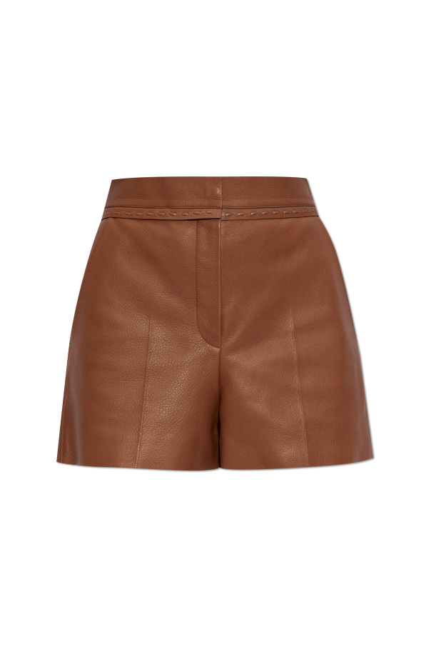 Fendi Leather shorts
