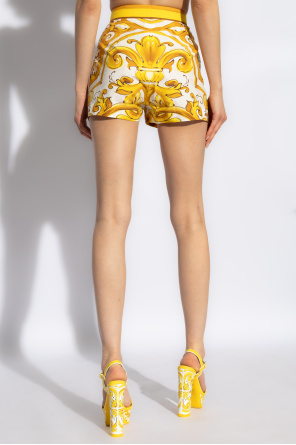 Dolce & Gabbana Shorts with 'Majolica' print