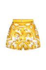 Dolce & Gabbana Shorts with 'Majolica' print