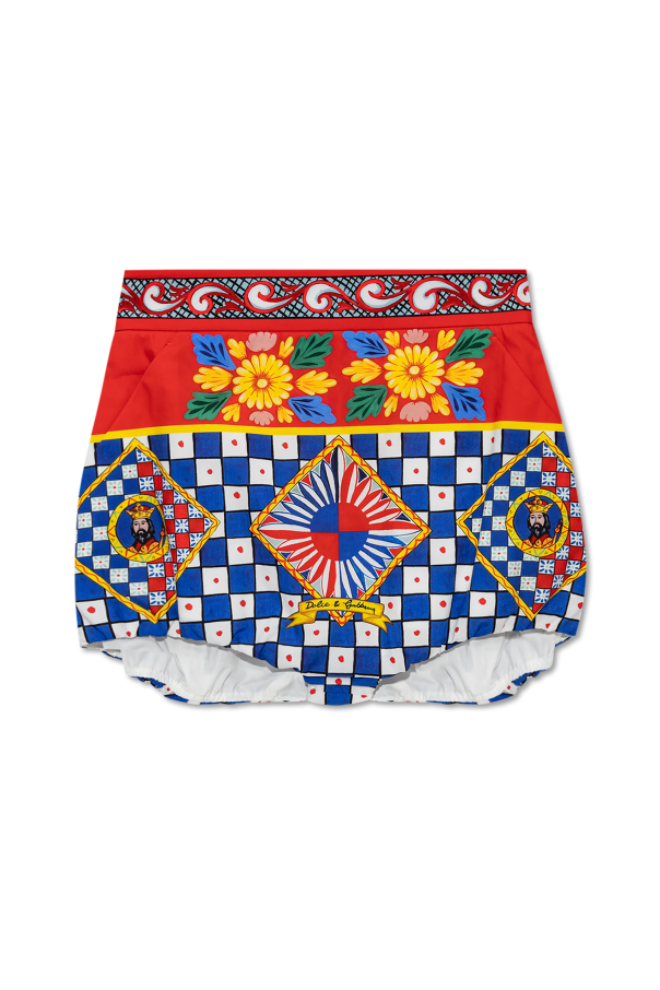 Dolce & Gabbana Shorts with 'Caretto' pattern