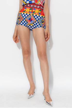 Dolce & Gabbana Shorts with 'Caretto' pattern