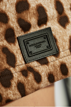 Dolce & Gabbana Pantalones cortos con estampado animal