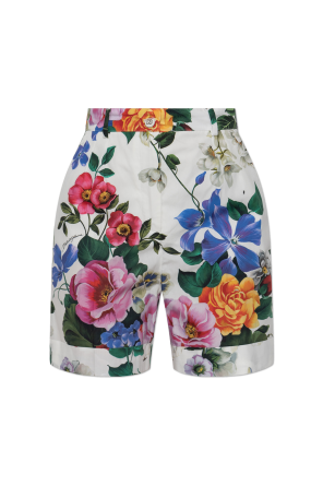 Shorts with floral motif