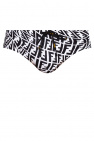 Fendi BLACK Monogrammed swim briefs