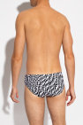 Fendi BLACK Monogrammed swim briefs