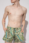 fendi cotton Patterned swim shorts