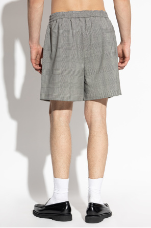 Balmain Woolen houndstooth-patterned shorts