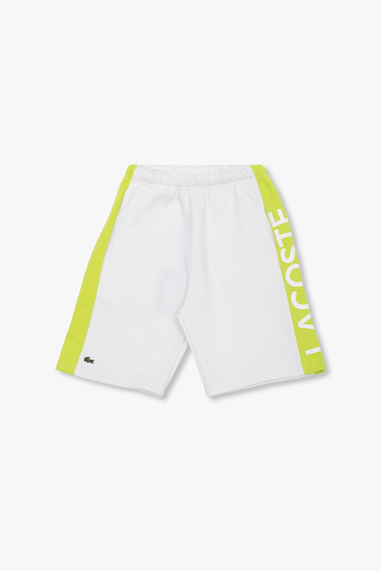 White Shorts with logo Lacoste Kids - Черные женские джинсы