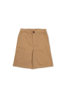Golden Goose Kids beige Shorts with embroidered logo