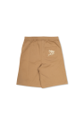 Golden Goose Kids beige Shorts with embroidered logo