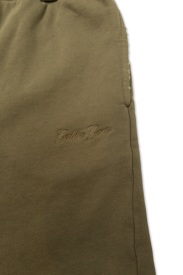 Golden Goose Kids Szorty z wyszytym logo