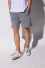 Golden Goose Sweat metallized shorts with logo