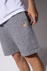 Golden Goose Sweat metallized shorts with logo