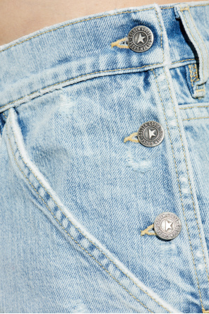 Golden Goose Pantalones cortos vaqueros con efecto vintage