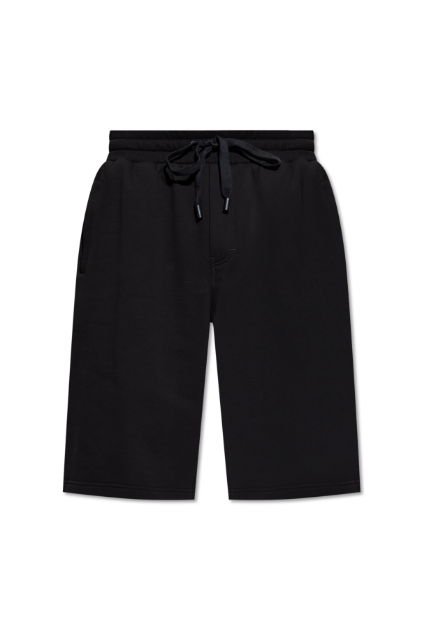 Dolce & Gabbana Bawełniane szorty z wypukłym logo