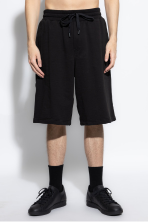 Dolce & Gabbana Bawełniane szorty z wypukłym logo