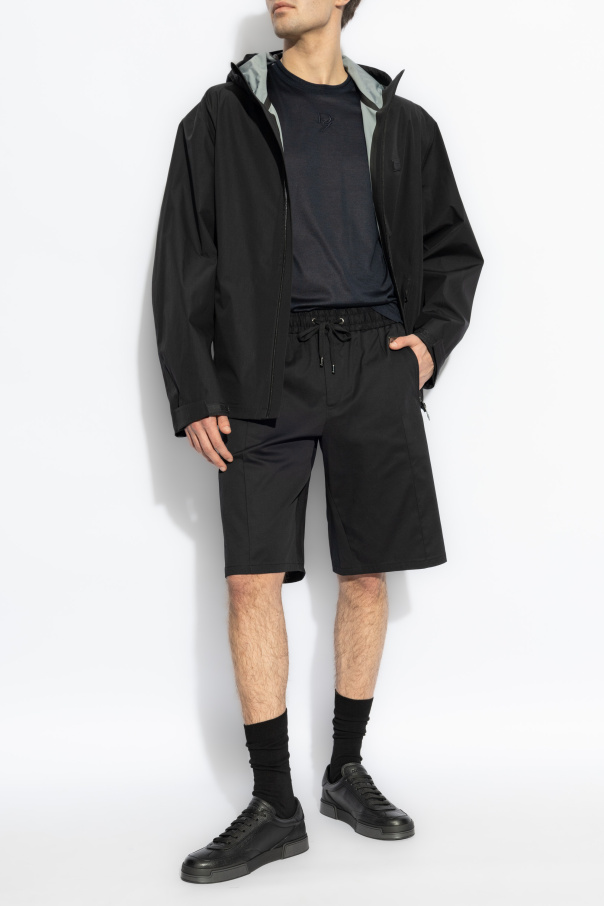 Dolce & Gabbana Bawełniane szorty z logo