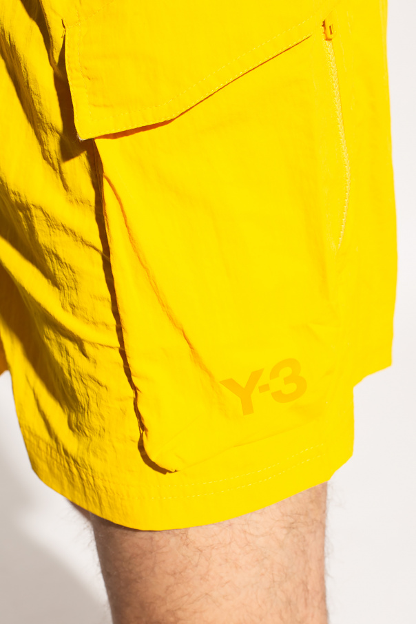 Y-3 Yohji Yamamoto Conjunto Cropped E Saia Com chino shorts Amarelo