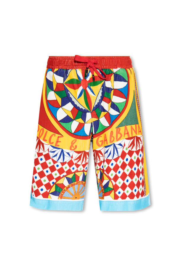 dolce gabbana bh mit print item Cotton shorts