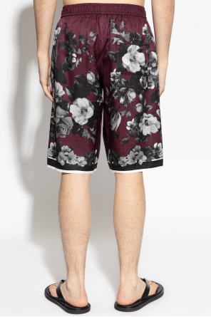 Dolce & Gabbana Shorts de seda con motivo floral