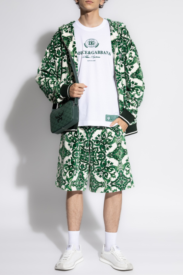 Dolce & Gabbana Shorts with 'Majolica' print
