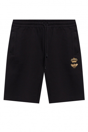 Dolce & Gabbana high-waisted logo-print cycling shorts