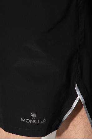 Moncler River Island sleeveless halter neck spot midi dress in black