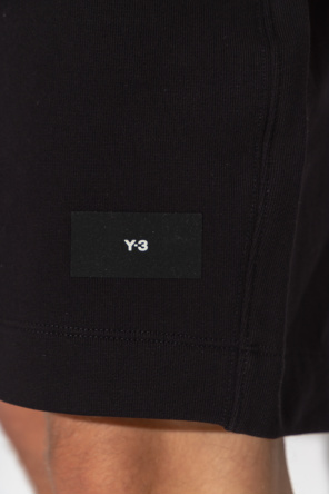 Y-3 Yohji Yamamoto Stripe Rib Halterneck Plunge Midaxi Dress