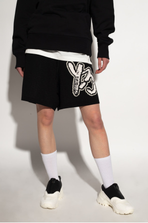 Y-3 Yohji Yamamoto Satin Shoulder Pad Shirt Dress