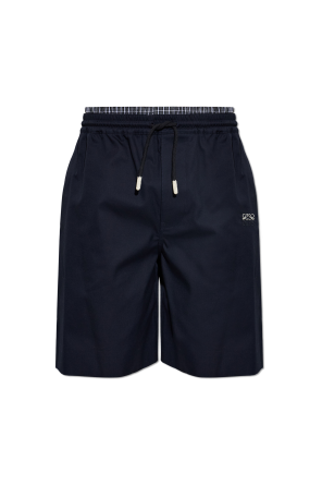 Shorts with embroidered logo