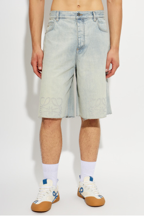 Loewe Jeansshorts mit rawem Saum