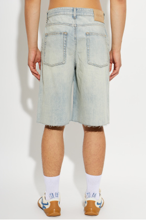 Loewe Jeansshorts mit rawem Saum