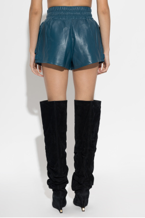 Balmain Skórzane szorty