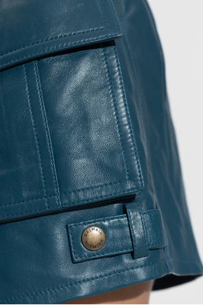 Balmain Skórzane szorty