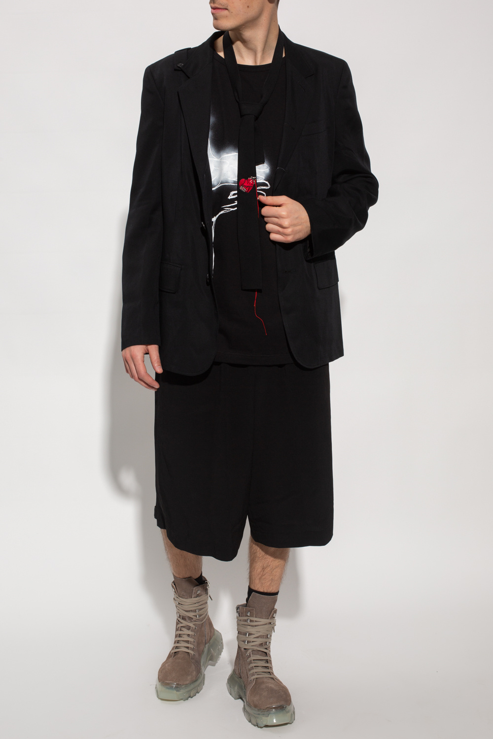 Yohji Yamamoto Bow shorts with pockets