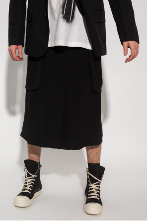Yohji Yamamoto detail shorts with pockets