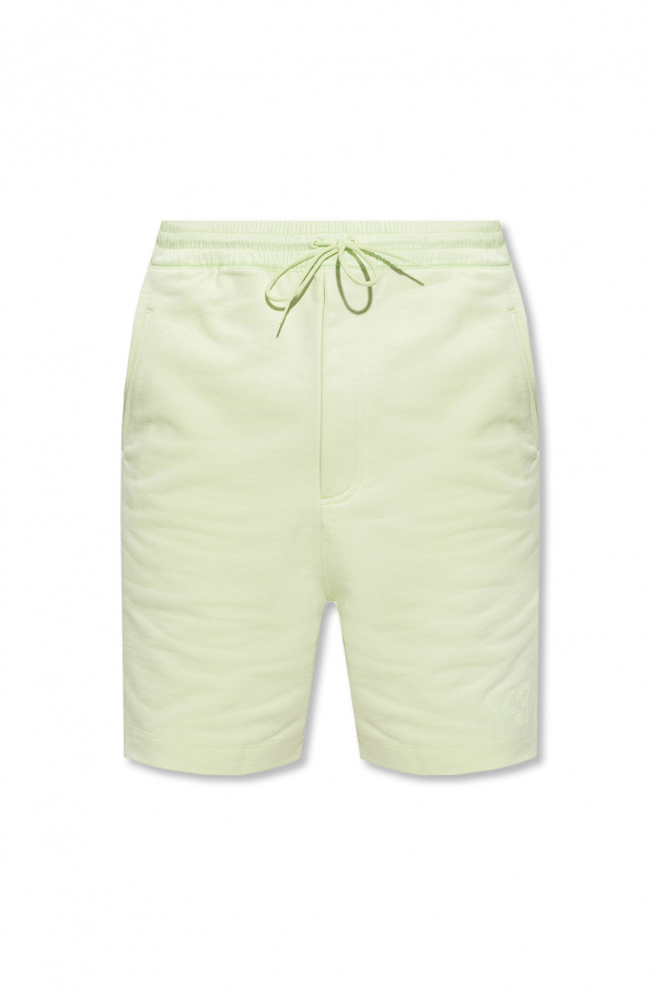 Wide Leg Textured Cotton Pants Shorts with logo