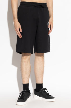 Balmain Cotton shorts with printed logo