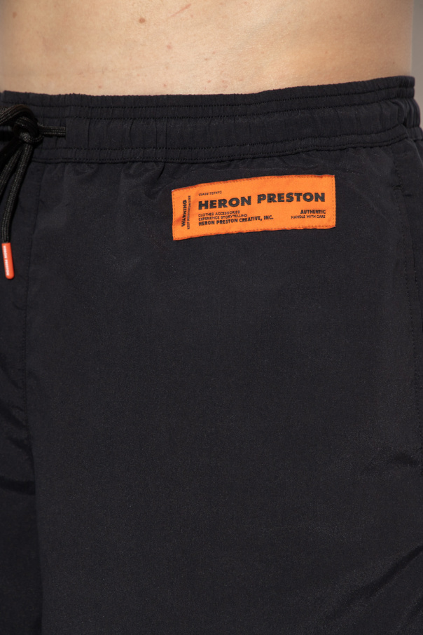 Heron Preston camouflage-print swim shorts Grün