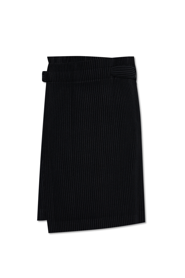 Homme Plisse Issey Miyake Pleated shorts with belt