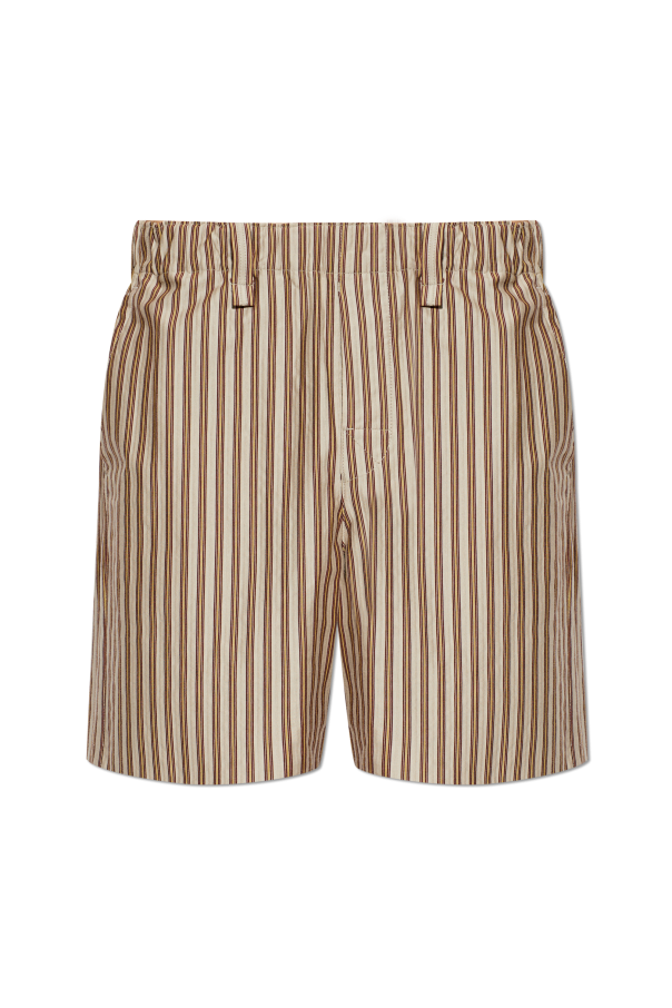 Striped pattern shorts od Homme Plissé Issey Miyake