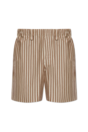 Pantalones cortos con estampado de rayas