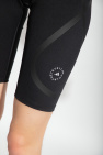 ADIDAS by Stella McCartney BLACK Cropped leggings with logo