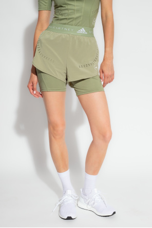 adidas kaling by Stella McCartney Two-layer training shorts