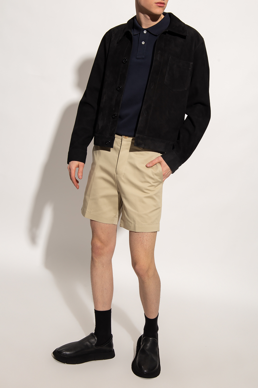 Ami Alexandre Mattiussi Pleat-front shorts