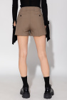 Short Sleeve Button Through Midi Shirt Dress Wool shorts