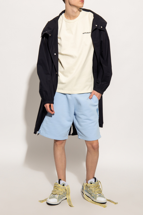 Marni mohair-patch straight-leg jeans Shorts with logo
