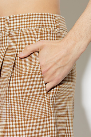 Ami Alexandre Mattiussi Plaid pattern shorts