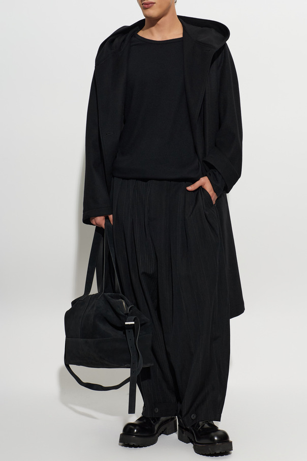 Yohji Yamamoto Pantalones de corte holgado con pinzas
